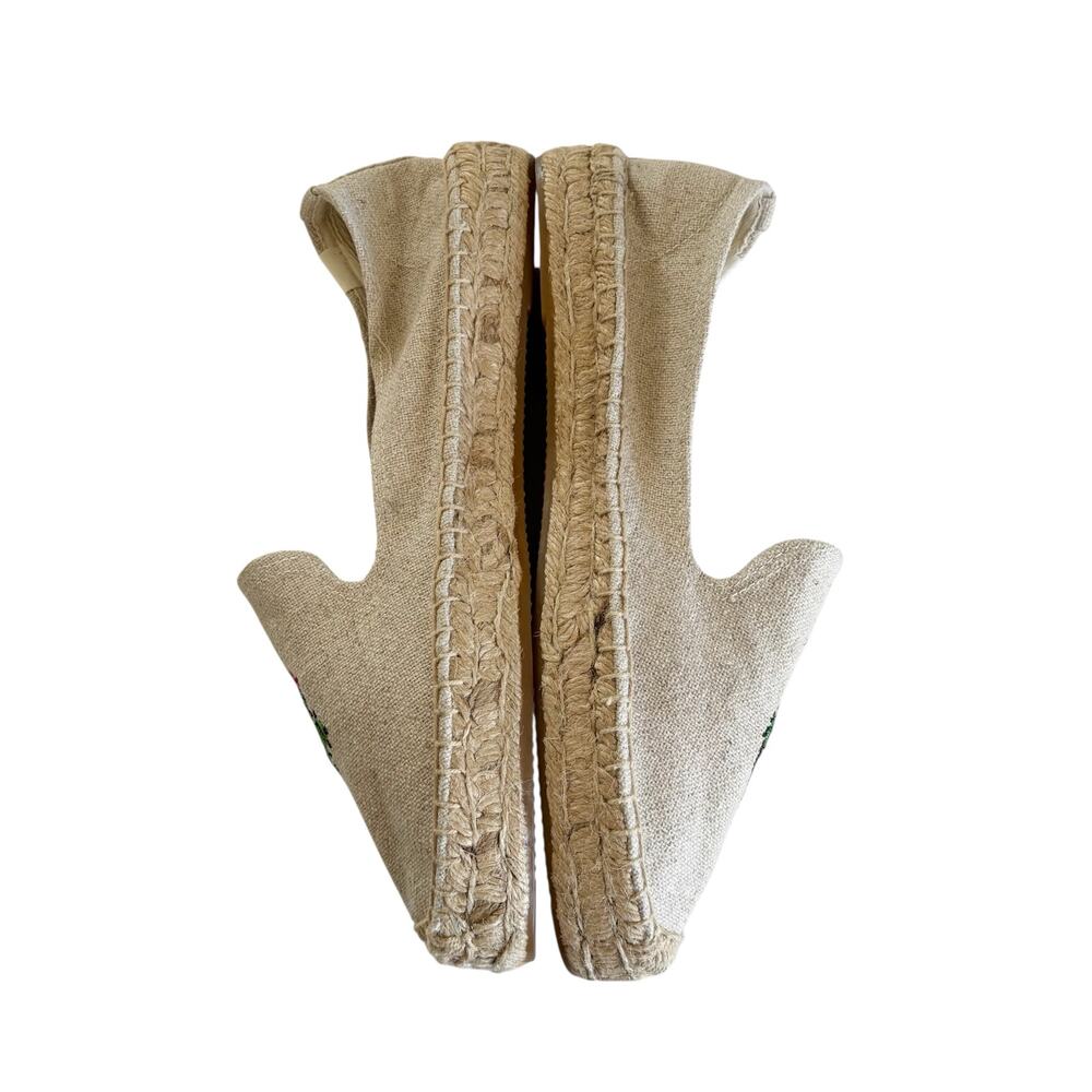 Soludos Anthropologie Cactus Cacti Succulent Espadrilles Slip On Shoes Size 10 - Picture 4 of 7